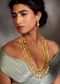 22k Gold-Plated Silver Alloy Kundan Long Necklace Set