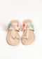 Cream Kolhapuri Flats With Marine Life Embroidery And Pearls By Sole House