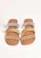 Gold And Silver Sliders With Elastic Glitter Straps By Sole House
