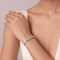 92.5 Sterling Silver Bracelet With Encrusted Zirconia