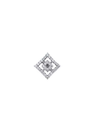 92.5 Sterling Silver Geometric Pendant Necklace Set