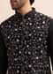 Black Kurta Set With Embroidered Jacket