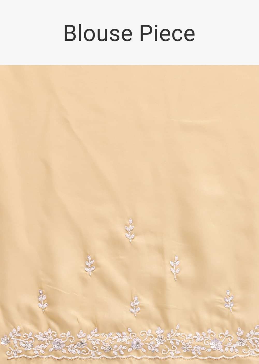 Brown Satin Marble Print Saree With Unstitched Blouse Piece