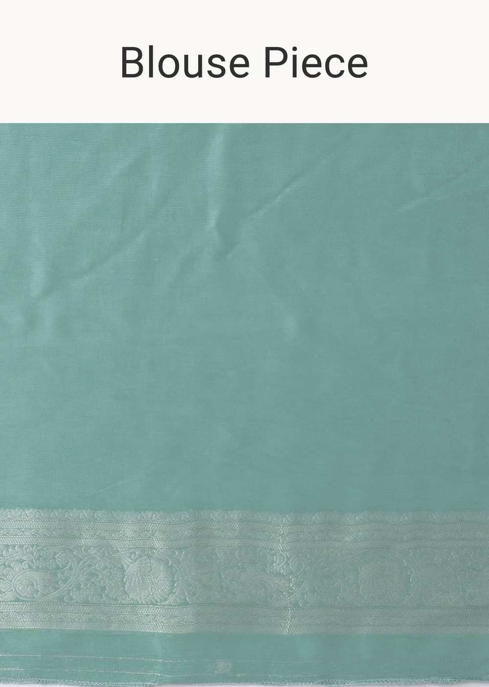 Marine Blue Woven Saree In Dola Silk And Silver Weave