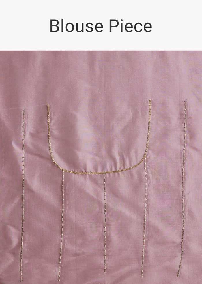 lavender Ombre Jacquard Saree