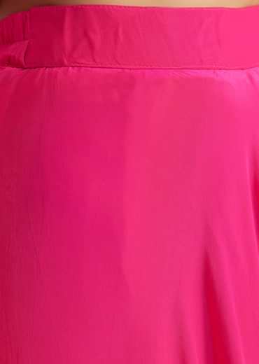 Pink Embroidered Palazzo Suit With Dupatta