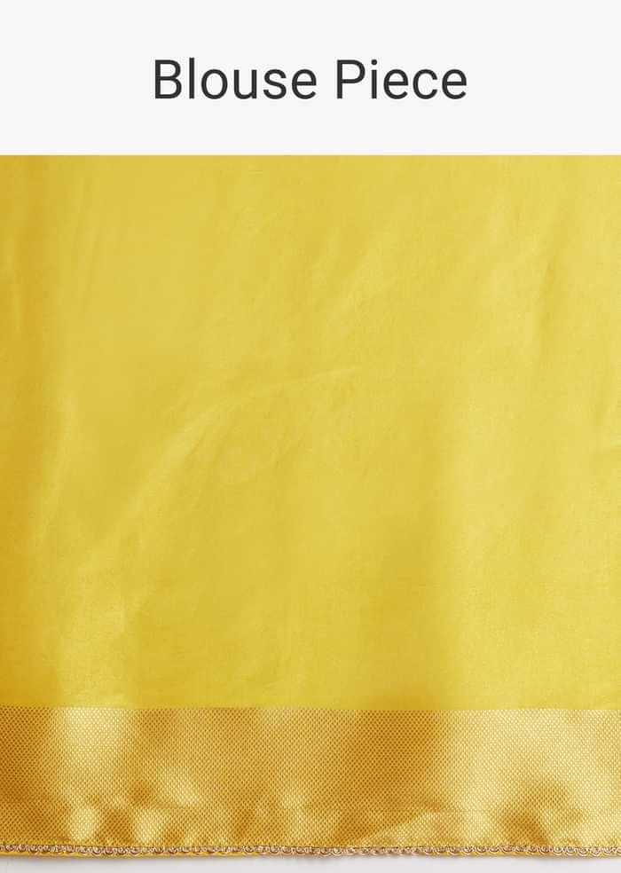 Yellow Dola Silk Paithani Saree With Dollar Butti And Multicolor Motif
