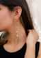 Agaze Druzy Beige Stone Dangled Earrings