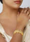 Antique Gold Bangle With Zircon Accents