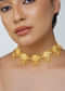 Antique Gold Choker Necklace With Zircon Details