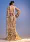 Baby Pink Ready-To-Wear Tiered Ruffle Saree With Floral Print
