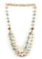 Beautiful white and skyblue beaded neckpiece only on Kalki