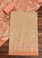 Beige And Peach Banarasi Silk Unstitched Suit Set With Woven Detailing