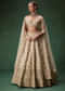 Beige Bridal Lehenga With Sequin And Zari Work