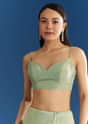 Beige Organza Tissue Saree With Subtle Embroidery