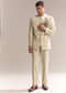 Beige Rayon Jodhpuri Suit For Men With Zardosi Embroidery
