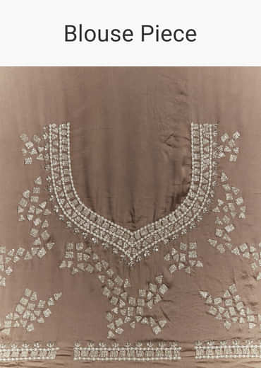 Beige Satin Bridesmaid Lehenga With Heavy Embroidery