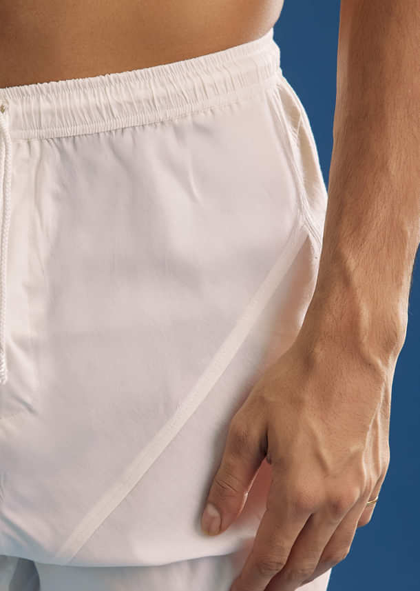 Beige Silk Groom Sherwani Set With Zardosi Work