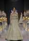 Beige Bridal Lehenga Set In Raw Silk With Corset Bodice And Heavy Embroidery