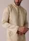 Beige Festive Art Silk Kurta Set For Men