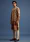 Beige Hand Block Printed Kurta Set