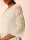 Beige Kurta Set With Asymmetric Hemline