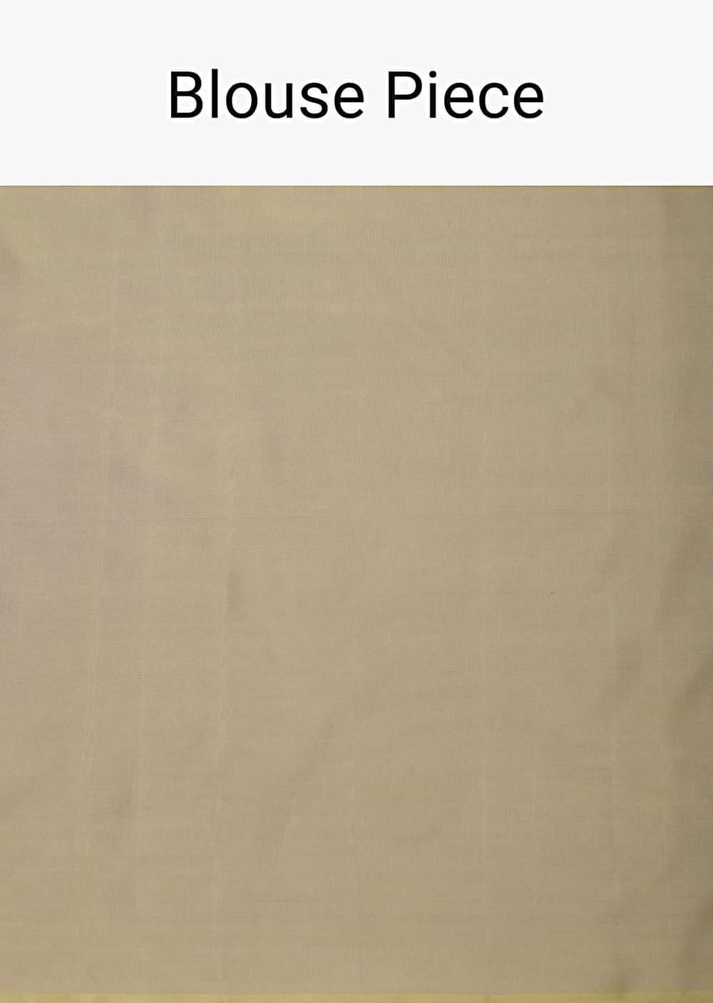 Beige South Dharmavaram Silk Saree With Woven Antique Motifs And Unstitched Blouse Fabric