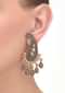Black And Gold Earrings In Paisley Motif Embellished With Crystals Online - Kalki Fashion