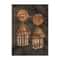 Black And Gold Plated Jhumkas With Carved Design, Crystals And Dangling Pearl And Bead Fringes Online - Kalki Fashion