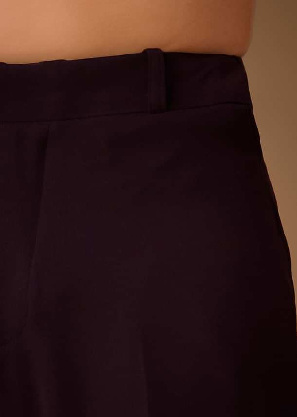 Black Cut Dana Work Indo Western Tuxedo