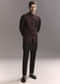 Black Rayon Kurta Jacket Set For Men With Intricate Resham Work