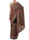 Black Saree With Resham Kashmiri Embroidery In Paisley Motif Online - Kalki Fashion