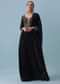 Black Anarkali Set With Zardozi Work