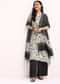 Black And Ivory Printed Chanderi Kurta Palazzo Set