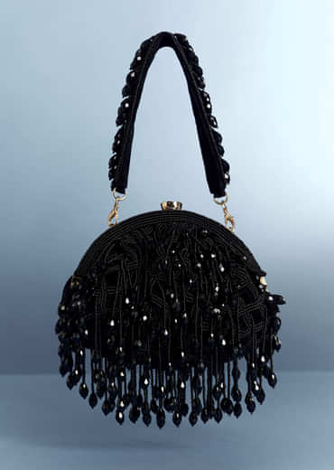 Black Beads Potli Bag