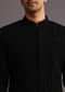 Black Cutdana Indowestern Trouser Suit