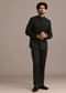 Black Jodhpuri Set With Hand Embellishments