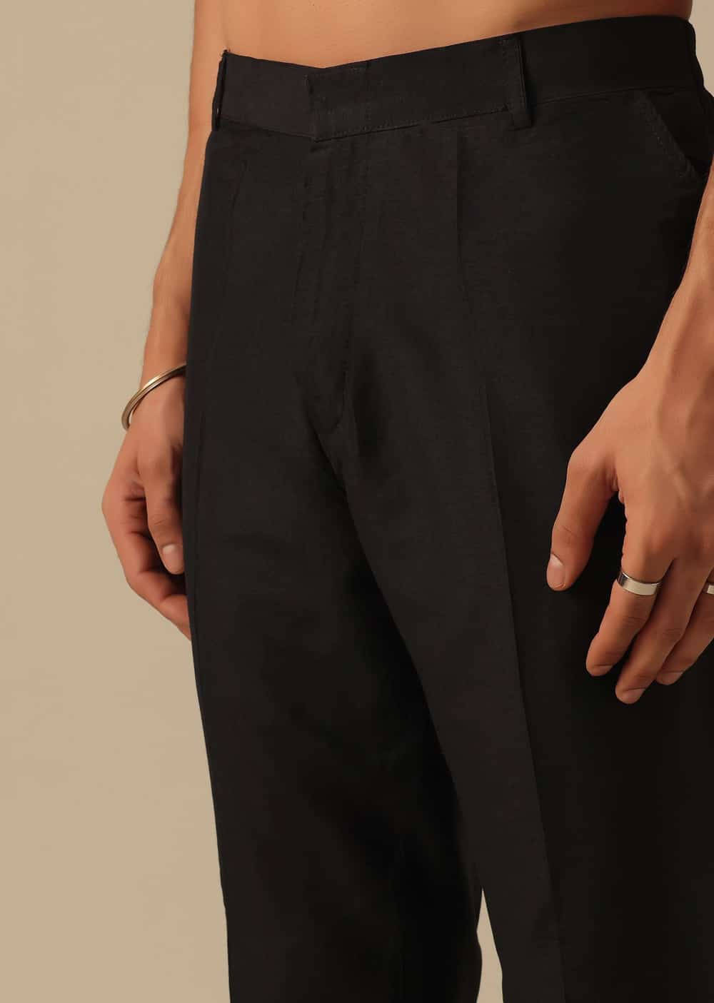 Black Kurta Set In Cotton Silk With Floral Motifs And Dupatta