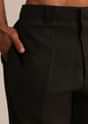 Black Linen Floral Resham Work Jacket Kurta Set