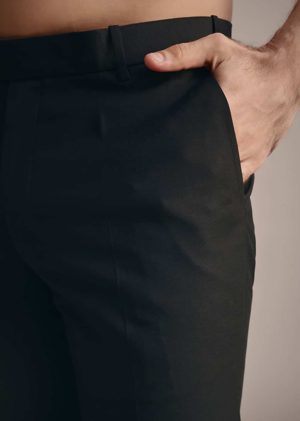 Black Rayon Jodhpuri Suit With Embroidered Collar
