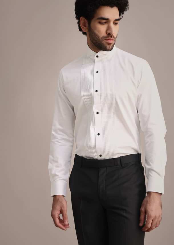 Black Rayon Tuxedo With Beaded Lapel Black Rayon Tuxedo With Beaded Lapel