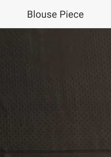 Black Satin Stone And Diamond Embroidered Saree