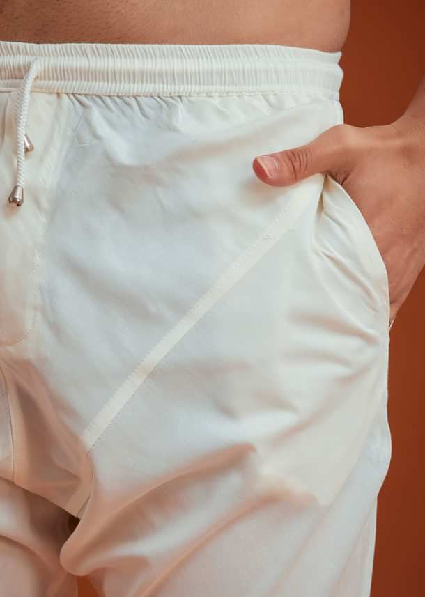 Black Silk Sherwani Set With Bead Work And Embroidery Black Silk Sherwani Set With Bead Work And Embroidery