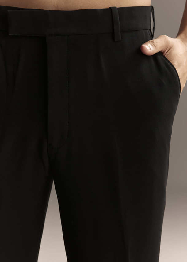 Black Tuxedo For Men With Beads And Zardosi Work Black Tuxedo For Men With Beads And Zardosi Work