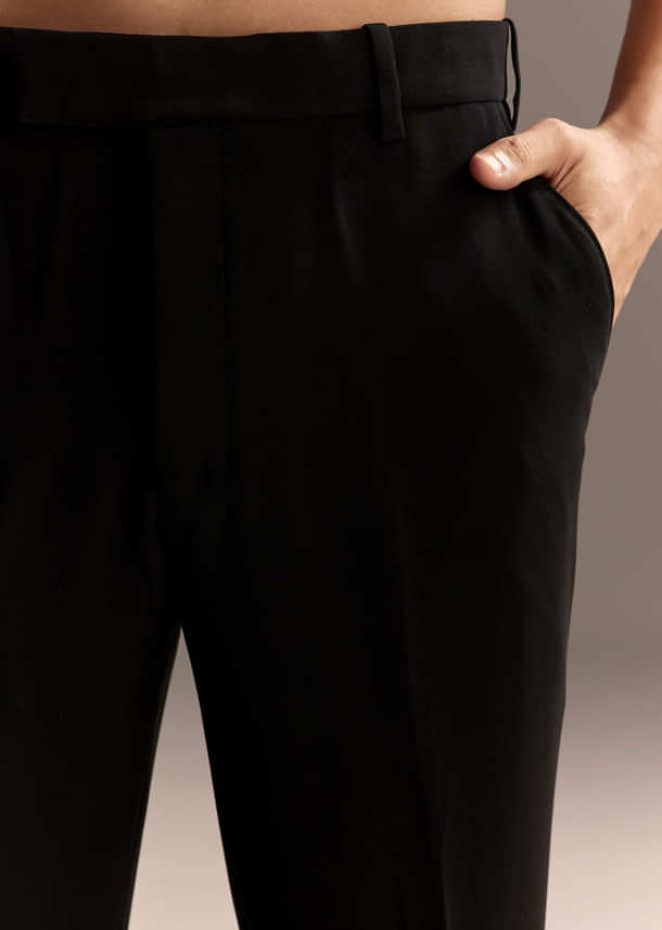 Black Tuxedo For Men With Embellished Embroidery Black Tuxedo For Men With Embellished Embroidery