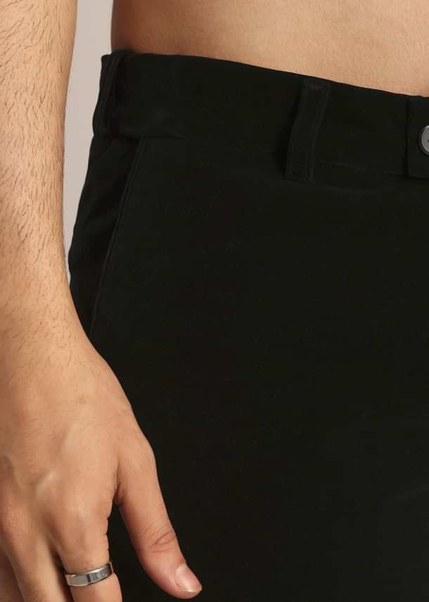 Black Tuxedo Suit With Classic Bow Tie