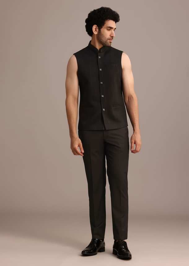 Black Tuxedo Suit With Shawl Collar Black Tuxedo Suit With Shawl Collar