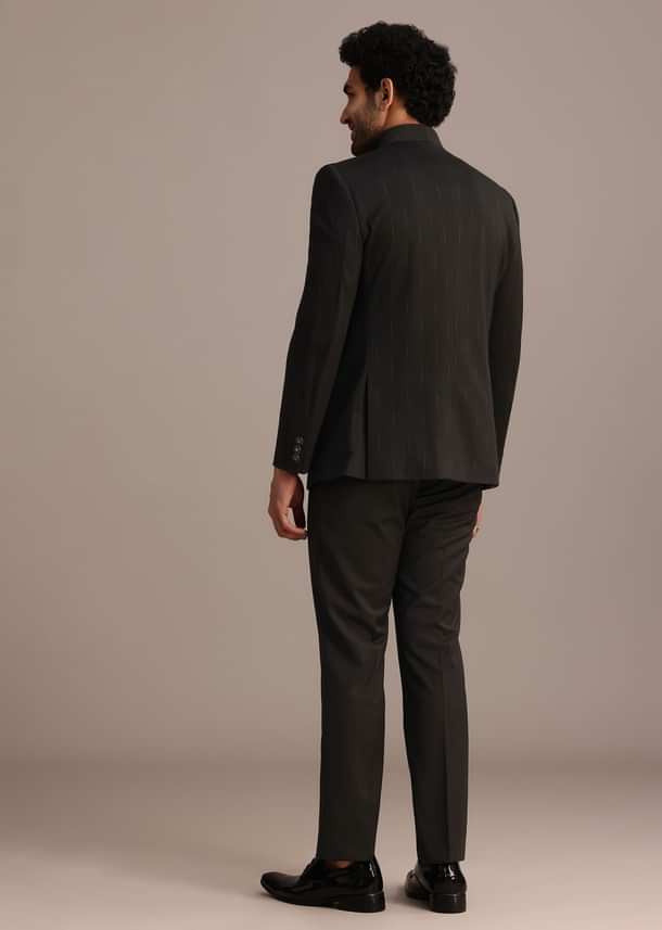 Black Tuxedo Suit With Shawl Collar Black Tuxedo Suit With Shawl Collar
