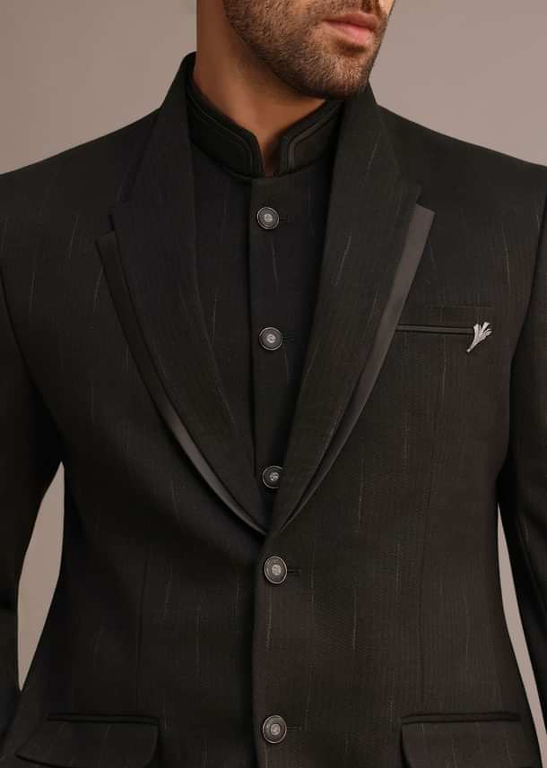 Black Tuxedo Suit With Shawl Collar Black Tuxedo Suit With Shawl Collar