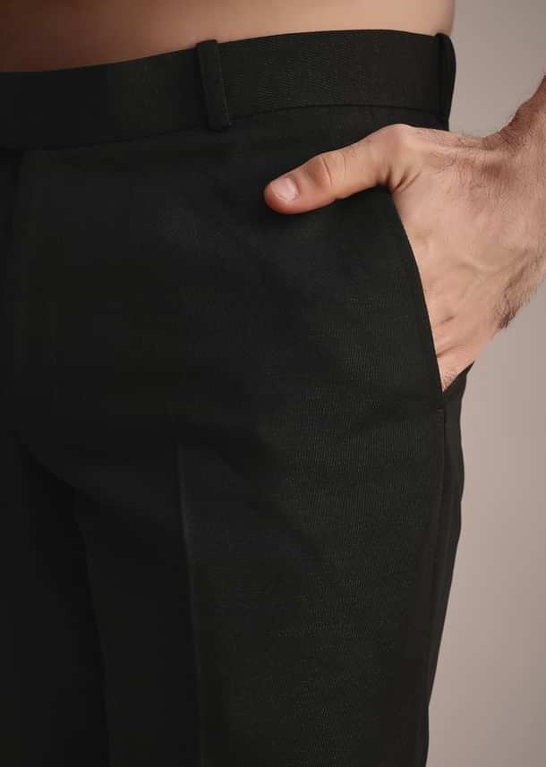 Black Tuxedo With Hand Work Black Tuxedo With Hand Work